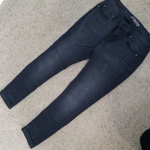 Charcoal cuffed jeans